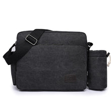 Load image into Gallery viewer, Scione Canvas Multifunction Messenger Shoulder Bag Solid Briefcases Suitcase Card Pocket For Men Women Office Outdoor Travel Bag