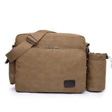Load image into Gallery viewer, Scione Canvas Multifunction Messenger Shoulder Bag Solid Briefcases Suitcase Card Pocket For Men Women Office Outdoor Travel Bag