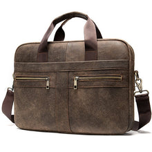 Load image into Gallery viewer, WESTAL Bag men's Genuine Leather briefcase Male man laptop bag natural Leather for men Messenger bags men's briefcases 2019