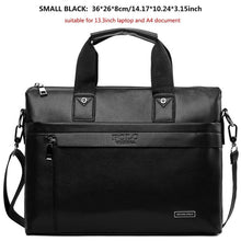 Load image into Gallery viewer, VICUNA POLO Top Sell Fashion Simple Dot Famous Brand Business Men Briefcase Bag Leather Laptop Bag Casual Man Bag Shoulder bags