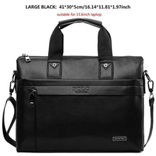 Load image into Gallery viewer, VICUNA POLO Top Sell Fashion Simple Dot Famous Brand Business Men Briefcase Bag Leather Laptop Bag Casual Man Bag Shoulder bags